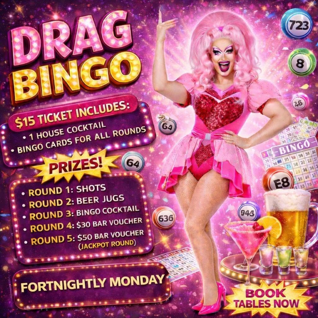 Drag Bingo - $15 Ticket, Fortnightly Monday