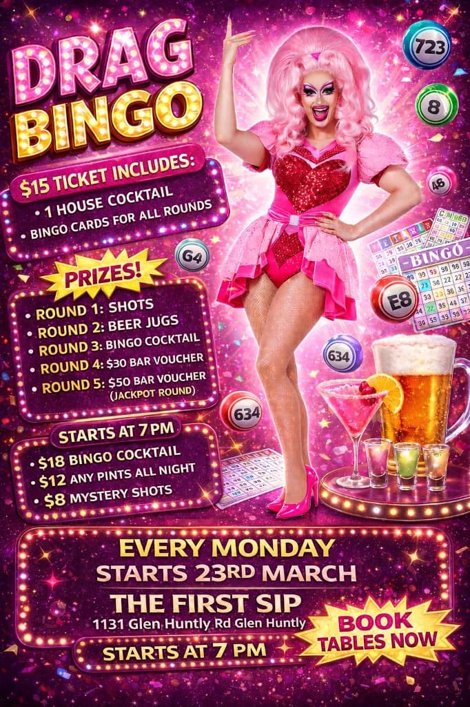 Drag Bingo - Every Monday, Starts 23rd March
