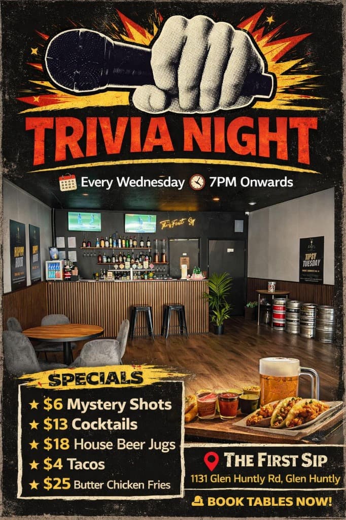 Trivia Night - Every Wednesday, 7PM Onwards
